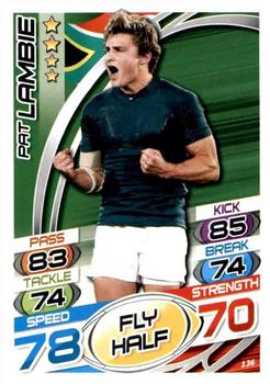 2015 Topps Rugby Attax #136 Pat Lambie Front